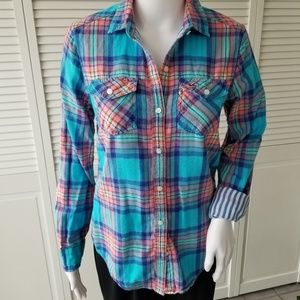 Hollister plaid shirt XS